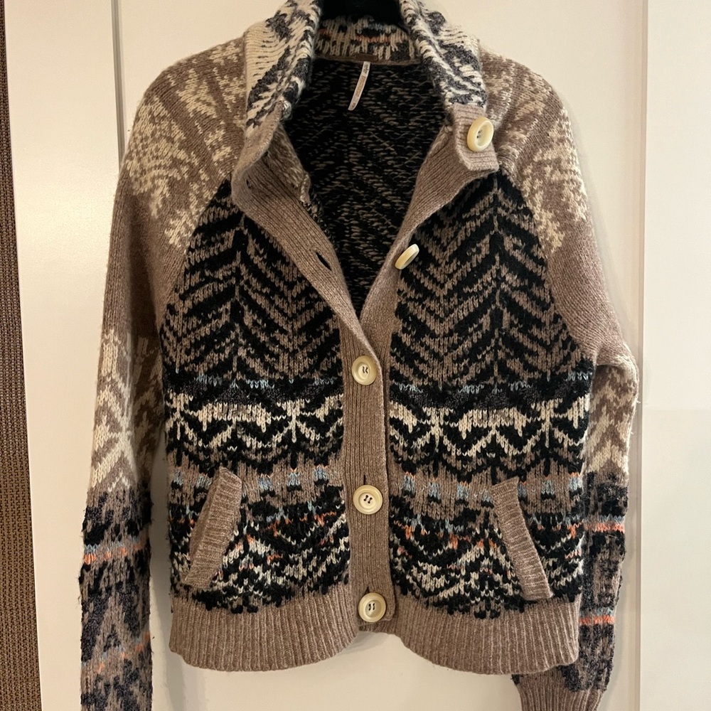 Free People Multicolor Patterned Sweater - image 2